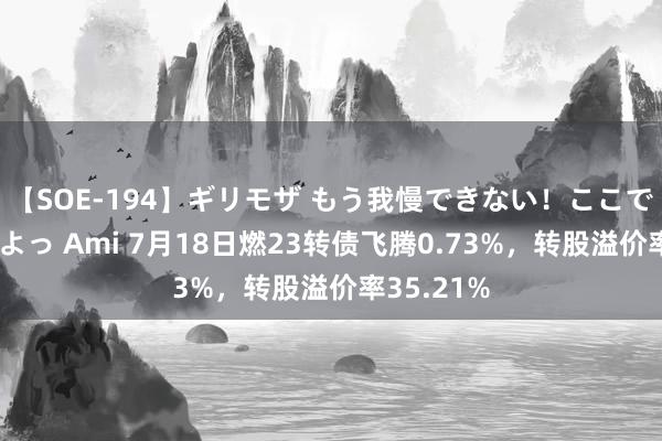 【SOE-194】ギリモザ もう我慢できない！ここでエッチしよっ Ami 7月18日燃23转债飞腾0.73%，转股溢价率35.21%