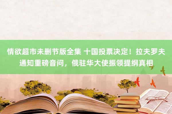 情欲超市未删节版全集 十国投票决定！拉夫罗夫通知重磅音问，俄驻华大使振领提纲真相