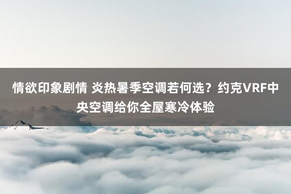 情欲印象剧情 炎热暑季空调若何选？约克VRF中央空调给你全屋寒冷体验