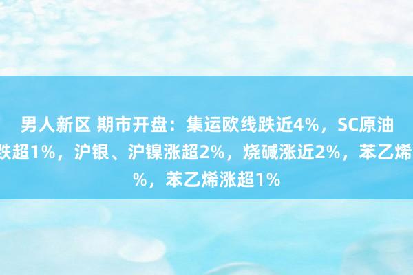 男人新区 期市开盘：集运欧线跌近4%，SC原油、菜油跌超1%，沪银、沪镍涨超2%，烧碱涨近2%，苯乙烯涨超1%