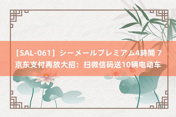 【SAL-061】シーメールプレミアム4時間 7 京东支付再放大招：扫微信码送10辆电动车