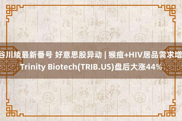 長谷川綾最新番号 好意思股异动 | 猴痘+HIV居品需求增多 Trinity Biotech(TRIB.US)盘后大涨44%